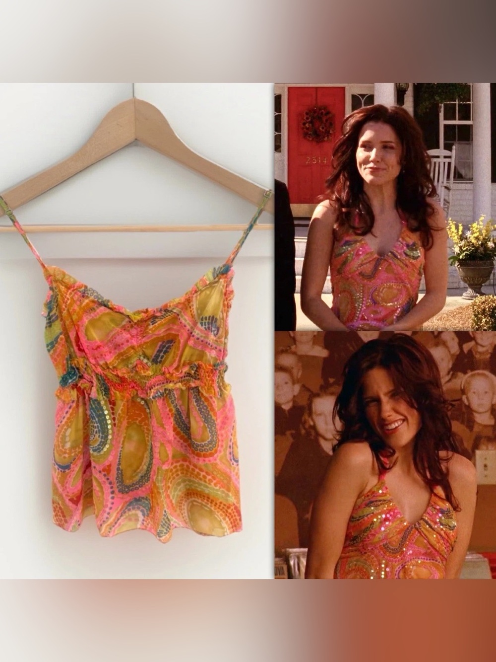 Iconic Vintage Y2K BCBG Maxazria Cami Top Version of the Brooke Davis Dress New